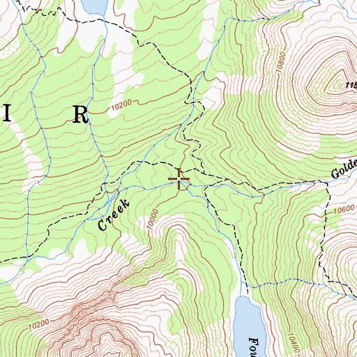 Topographic Map of Fourth Recess, CA