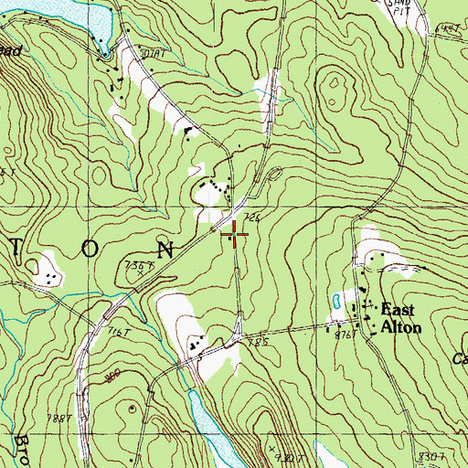 Topographic Map of East Alton Fire and Rescue Department, NH