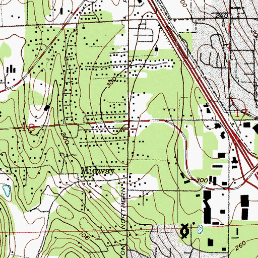 Topographic Map of Mini Skool Early Learning Center, WA