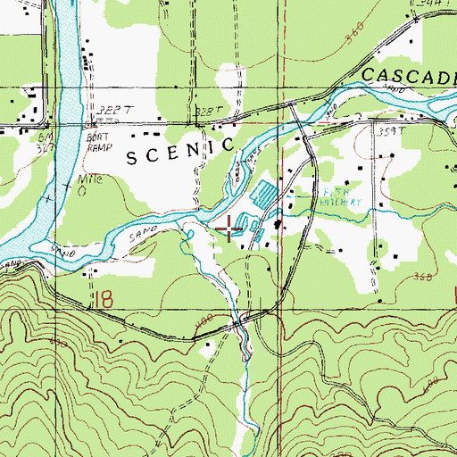 Topographic Map of Skagit Hatchery, WA
