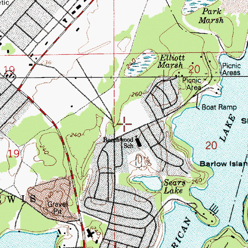 Topographic Map of North Fort Youth Center, WA