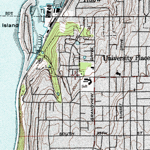 Topographic Map of ABC Childrens Center, WA