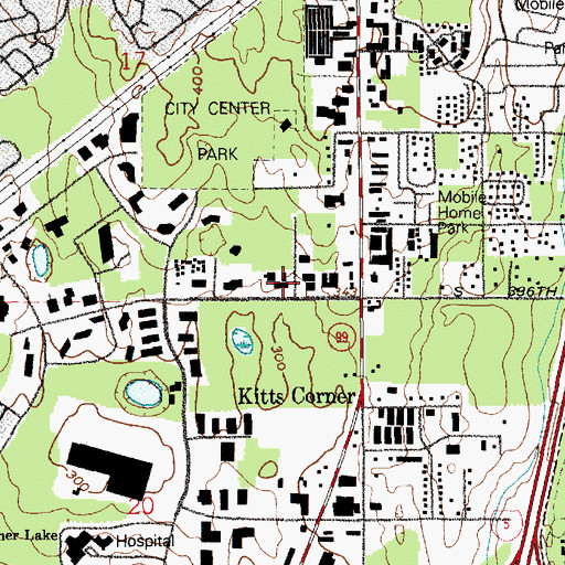Topographic Map of Kindercare Learning Center 809 West Campus, WA