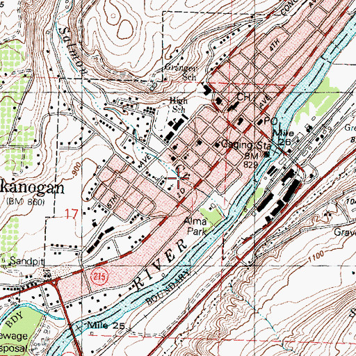 Topographic Map of Valley Care Center, WA