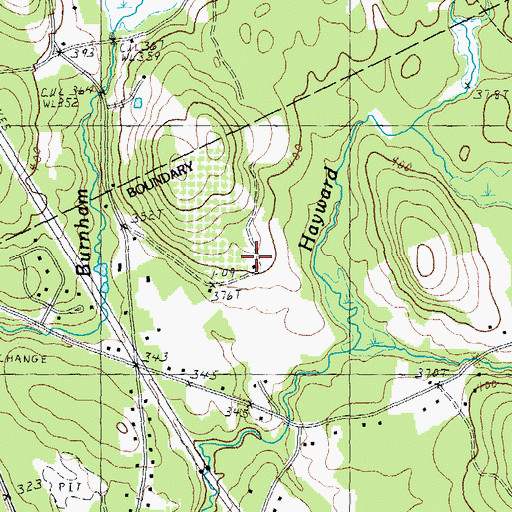 Topographic Map of Apple Hill Farm, NH