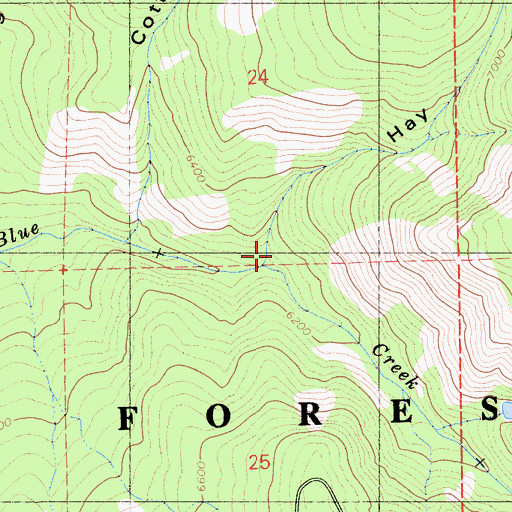 Topographic Map of Hay Gulch, CA