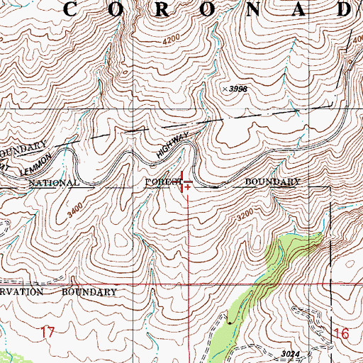 Topographic Map of Babad Do'ag Observation Site, AZ