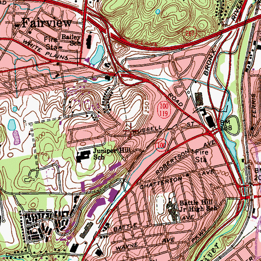 Topographic Map of Shiloh Gospel Chapel, NY
