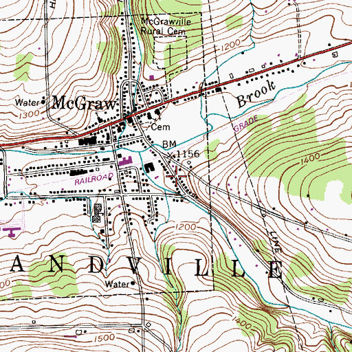 Topographic Map of Seven Valley Christian Church, NY