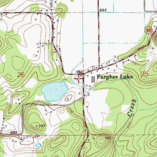 Topographic Map of North Country Emergency Medical Services Fire Station 2, WA