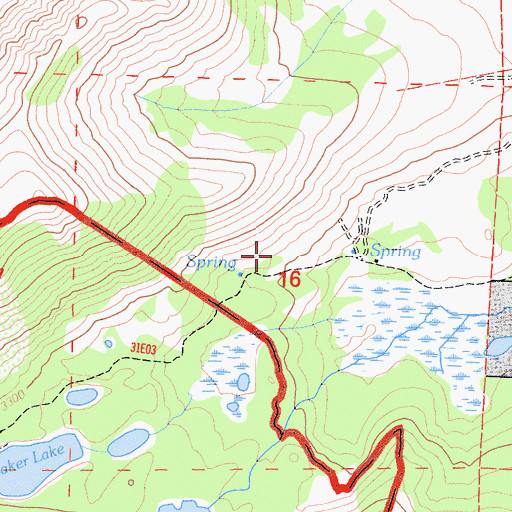 Topographic Map of Kings River Trail, CA