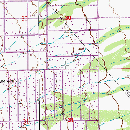Topographic Map of Air Haven Mobile Home Estates, AZ