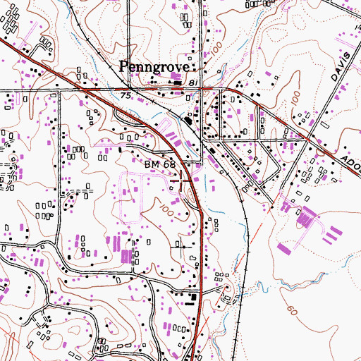 Topographic Map of Rancho Adobe Fire Protection District Station 2 Headquarters, CA