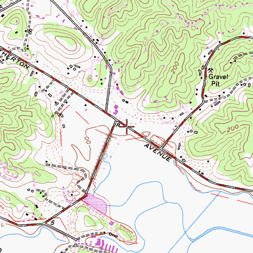 Topographic Map of Novato Fire Protection District Station 2, CA