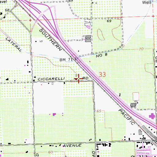 Topographic Map of Modesto Regional Fire Authority Station 14, CA