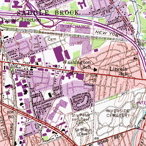 Topographic Map of Kessler Institute For Rehabilitation, NJ
