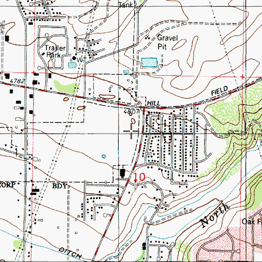 Topographic Map of Layton City Fire Department Station 52, UT