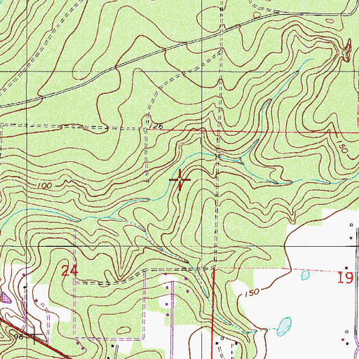 Topographic Map of Wallace Census Designated Place, FL
