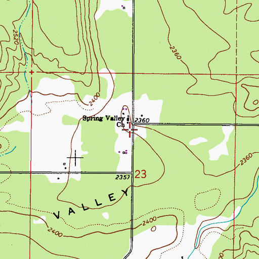 Topographic Map of Pend Oreille Fire District 8, WA