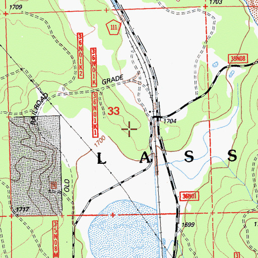 Topographic Map of Poison Station, CA