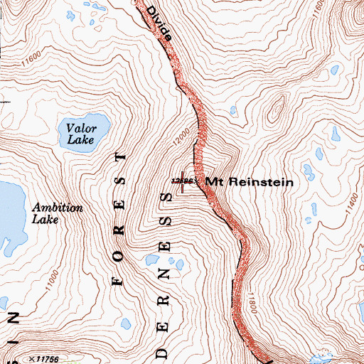 Topographic Map of Mount Reinstein, CA