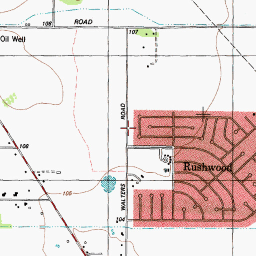 Topographic Map of Little York Fire Department Station 83, TX
