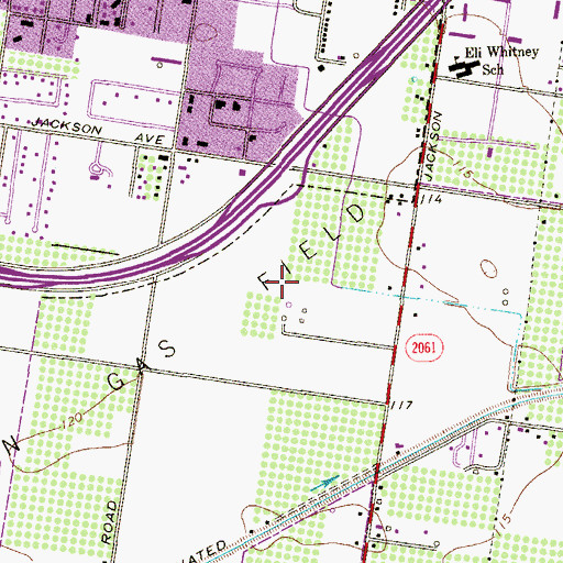 Topographic Map of Med - Care Emergency Medical Services, TX