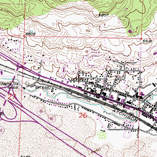 Topographic Map of Mount Taylor Ambulance Service, NM