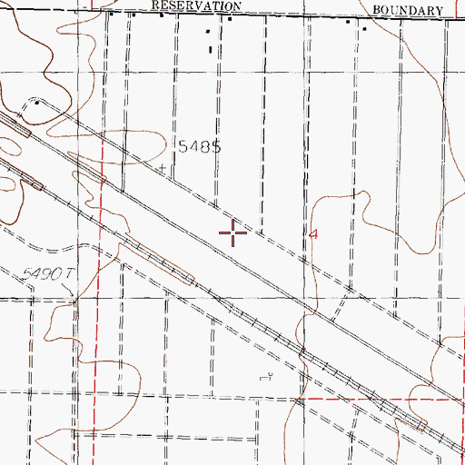 Topographic Map of Highland Meadows Volunteer Fire Department, NM