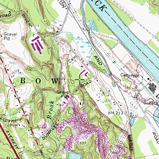 Topographic Map of Careplus Ambulance Services Station 4 - Bow, NH