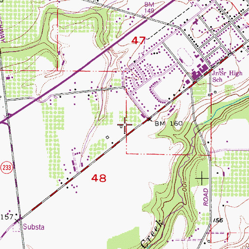 Topographic Map of Dayton Water Treatment Plant, OR