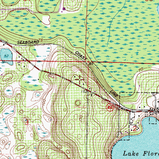 Topographic Map of Lake - Sumter Emergency Medical Services Station 34 and Rescue 341, FL
