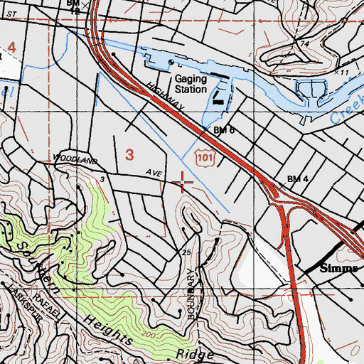 Topographic Map of American Medical Response, CA