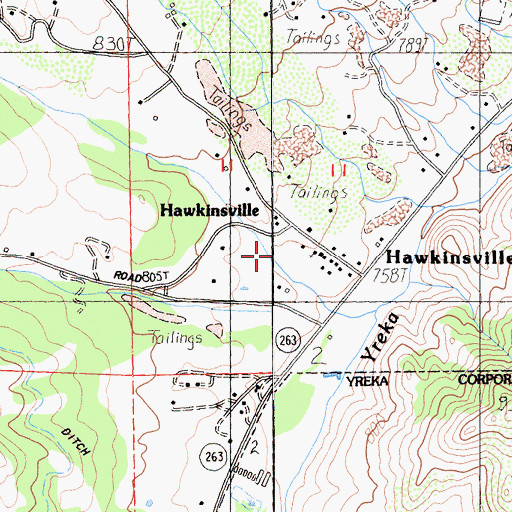Topographic Map of Canal Gulch, CA