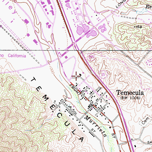 Topographic Map of American Medical Response Unit 312, CA