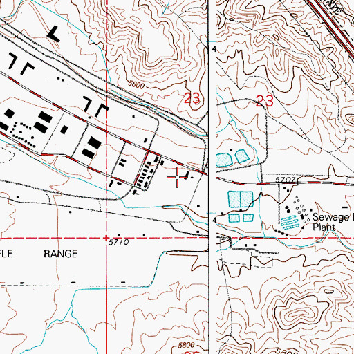 Topographic Map of Fort Carson Fire and Emergency Services Training, CO