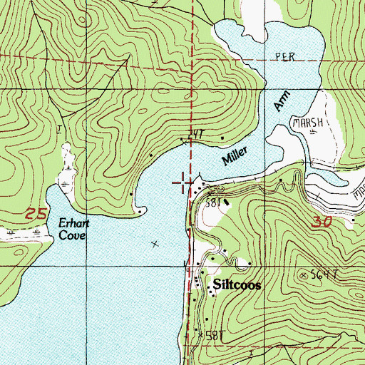 Topographic Map of Nightingale's Fish Camp Boat Ramp, OR