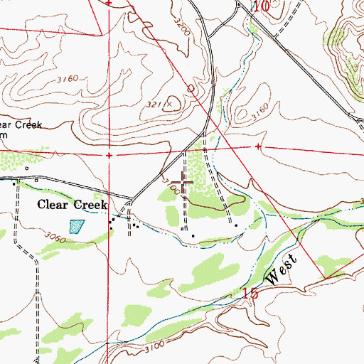 Topographic Map of White Hills Mobile Home Park, AZ