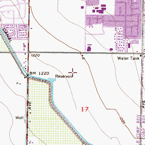Topographic Map of Life Care Center of North Glendale, AZ