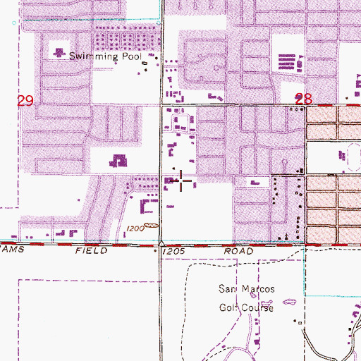 Topographic Map of Saint Matthew's Episcopal Church, AZ