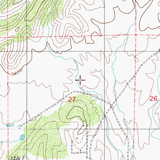 Topographic Map of Golder Ranch Fire District Station 373, AZ