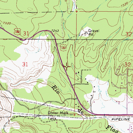 Topographic Map of Summit Fire District Station 37, AZ