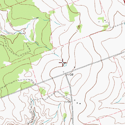 Topographic Map of Rab Ranch Airport, TX