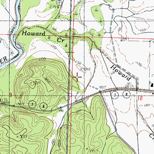 Topographic Map of Spencer Field, MS