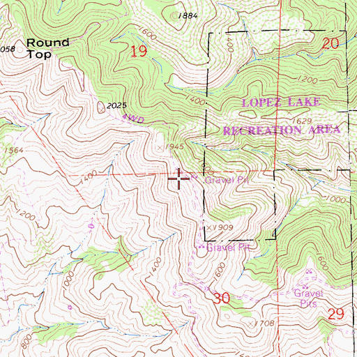 Topographic Map of Grieb Ranch Quarry, CA