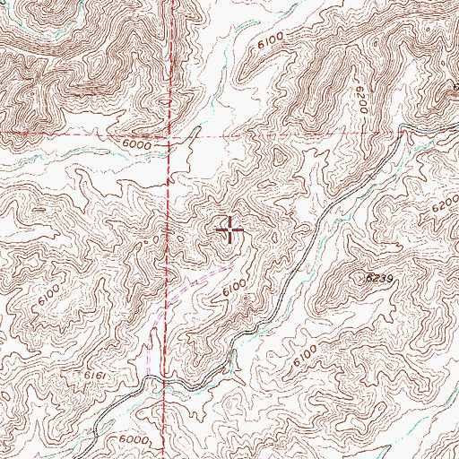 Topographic Map of Montrose County Landfill, CO