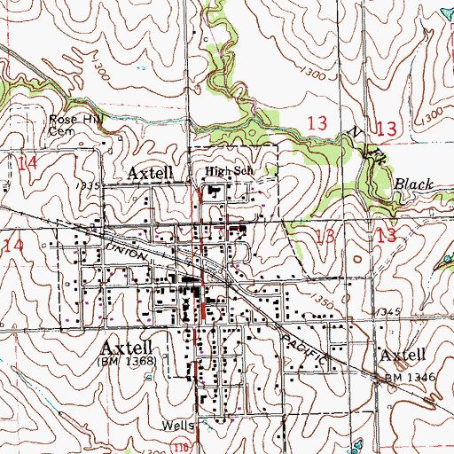 Topographic Map of Saint Michael Catholic Church, KS