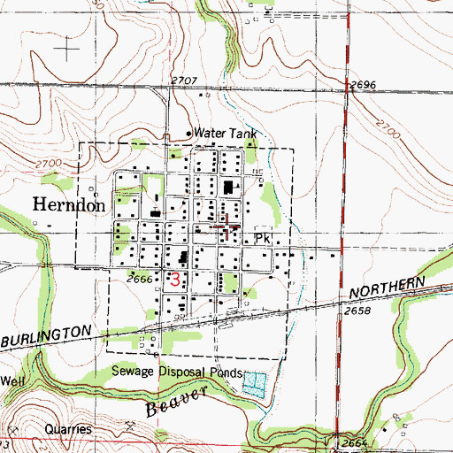 Topographic Map of Immanuel United Church of Christ, KS