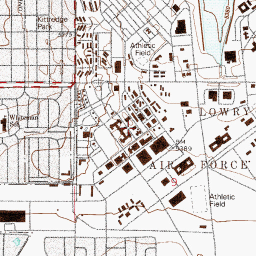 Topographic Map of Denver Montclair International School, CO
