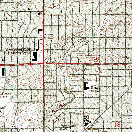 Topographic Map of Lily of the Valley Church, CO